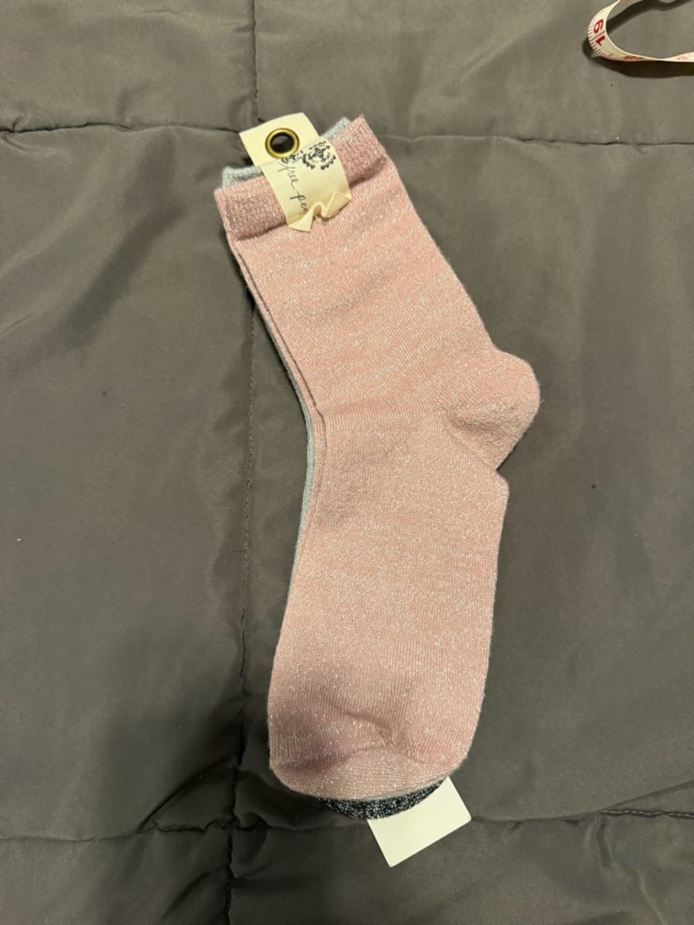 FP Movement by Free People Pink Shimmer Crew Socks